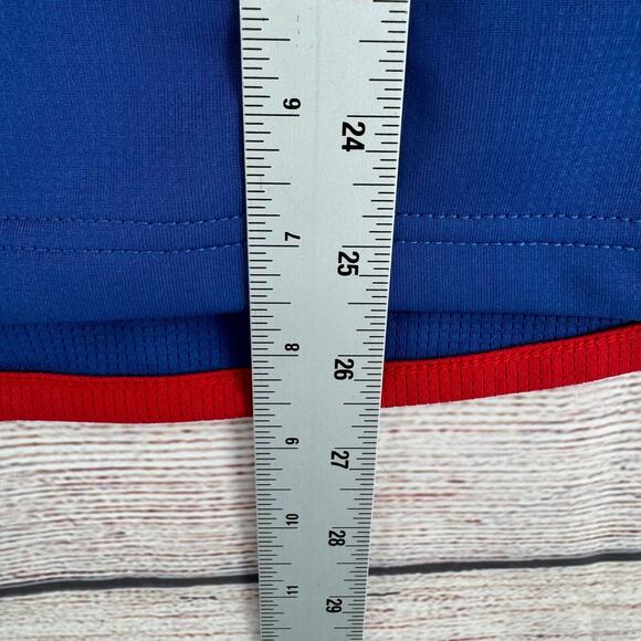 NFL Team Apparel 1/4‎ Zip New York Giants Pullover Youth Large 14/16 Blue/Red - Picture 7 of 7